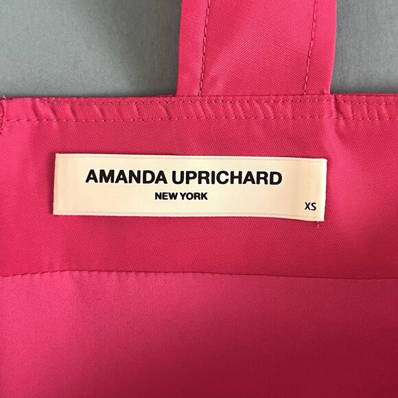 Amanda Uprichard Archie Nylon French Rose Pink Mini Dress - Picture 7 of 8